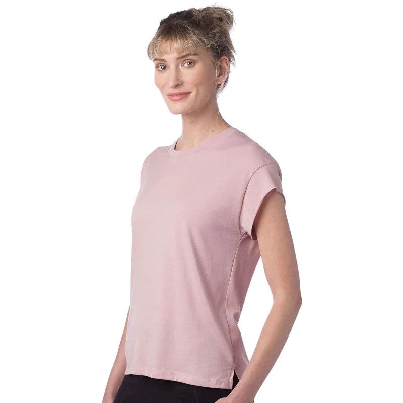 Alternative Apparel Women's Rose Quartz Earthleisure Modal Triblend Muscle Tee