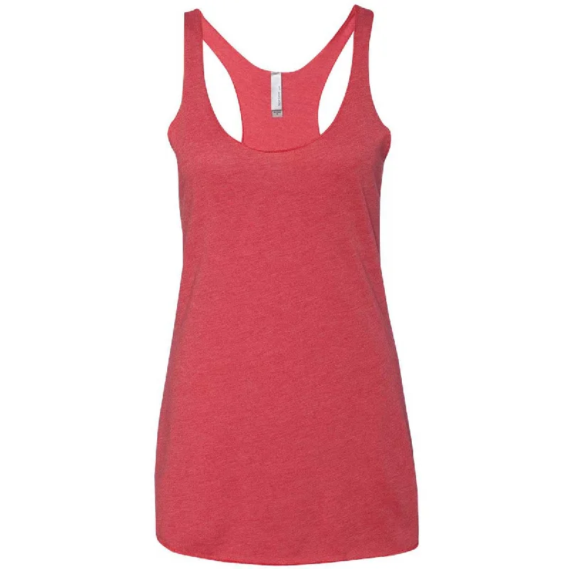 Next Level Women's Vintage Red Triblend Racerback Tank