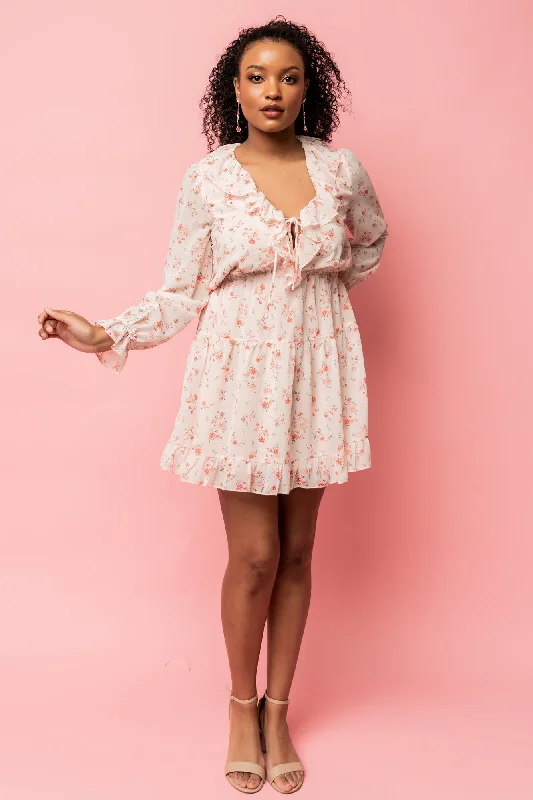 Doris Mini Dress | Blush Floral