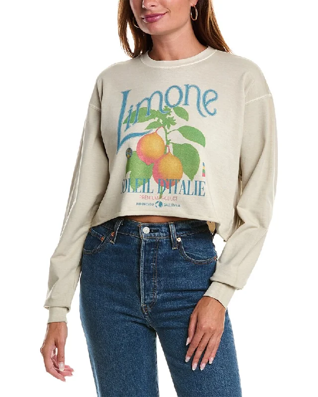 Girl Dangerous Limone Cropped Sweatshirt