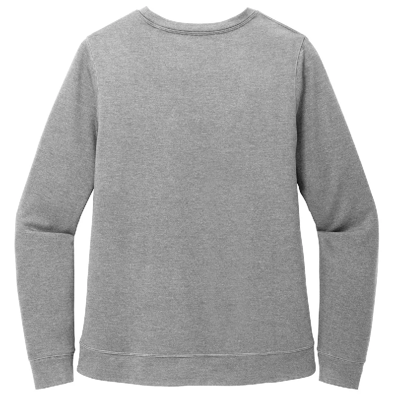 TravisMathew Women's Light Grey Heather Long Weekend Crew