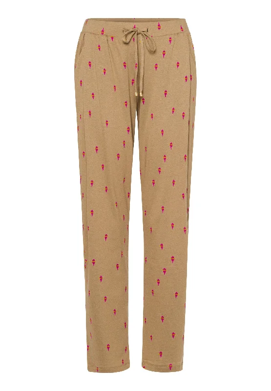 77882 Sleep And Lounge Knit Pants Print - 2957 Vibrant Fireflies