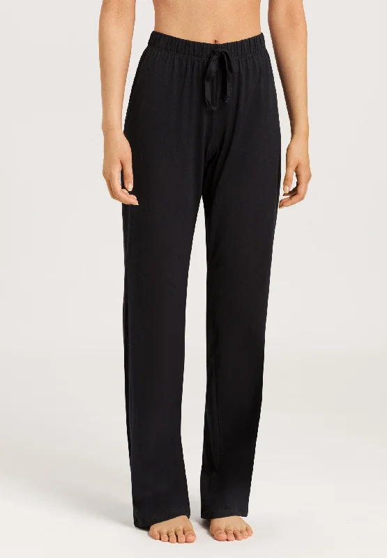 Cotton Deluxe Drawstring Long Pant | Black 77955-019