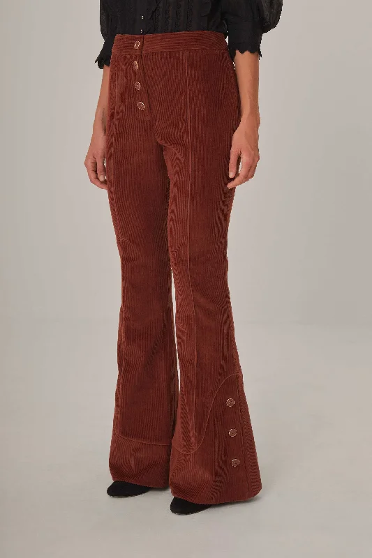 Brown Flare Pants