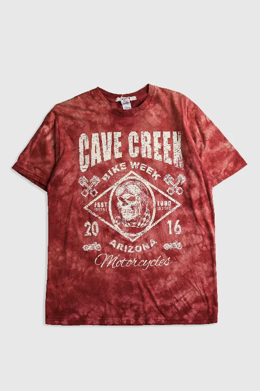 Deadstock Cave Creek Bike Week Tee - Red, Blue