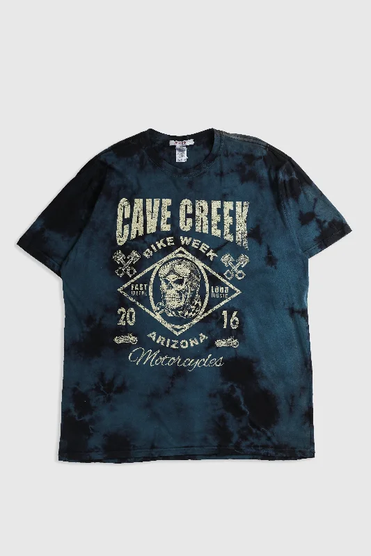 Deadstock Cave Creek Bike Week Tee - Red, Blue