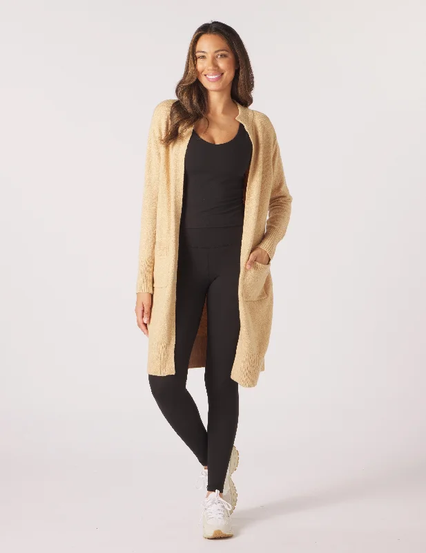 Elevated Cardigan: Tan