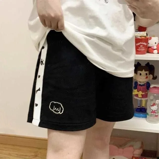 Kawaii Cartoon Print Streetwear Shorts