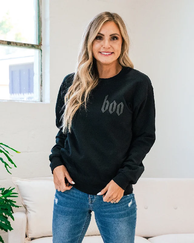 Boo Black Sweatshirt FINAL SALE