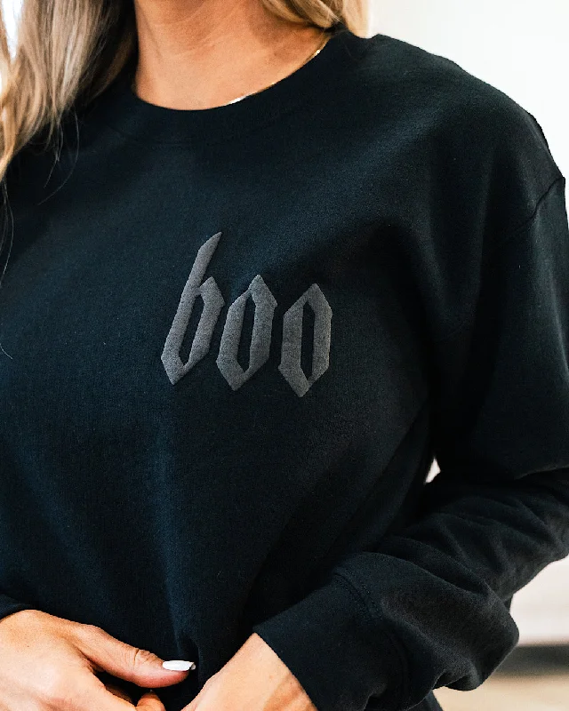 Boo Black Sweatshirt FINAL SALE