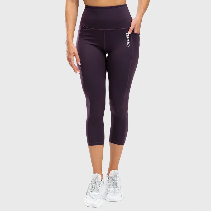 We Rise High-Waisted Cropped Leggings - Beetroot