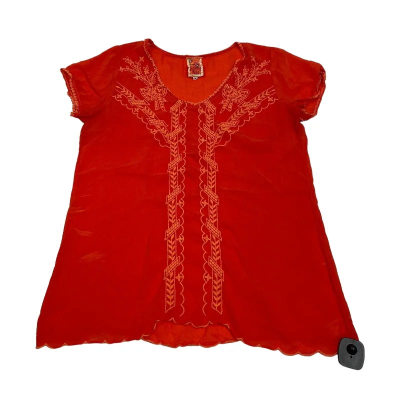 Red Blouse Designer Johnny Was, Size S