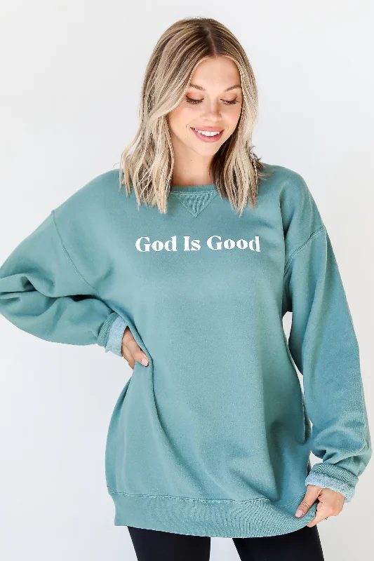 Seafoam God Is Good Sweatshirt